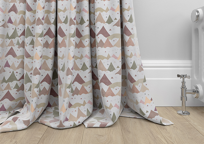 Cloudy Peaks, Rosey Hues - Made to Measure Curtains - Image 6